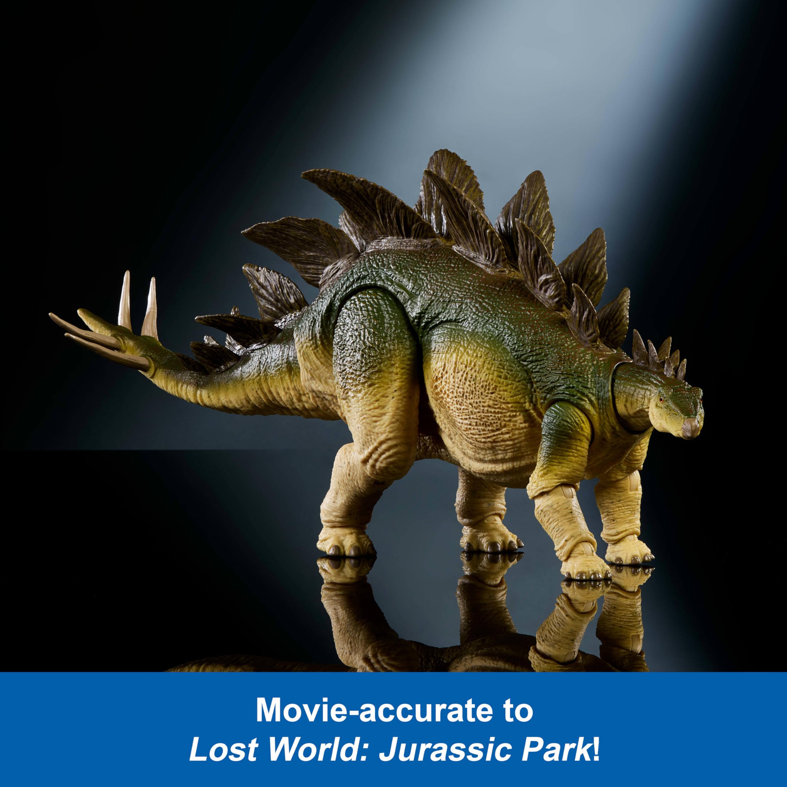 Mattel Jurassic World Hammond Collection Forgotten World Jurassic Park Stegosaurus Extra Large Herbivor Dinosaur Toy - Image 4