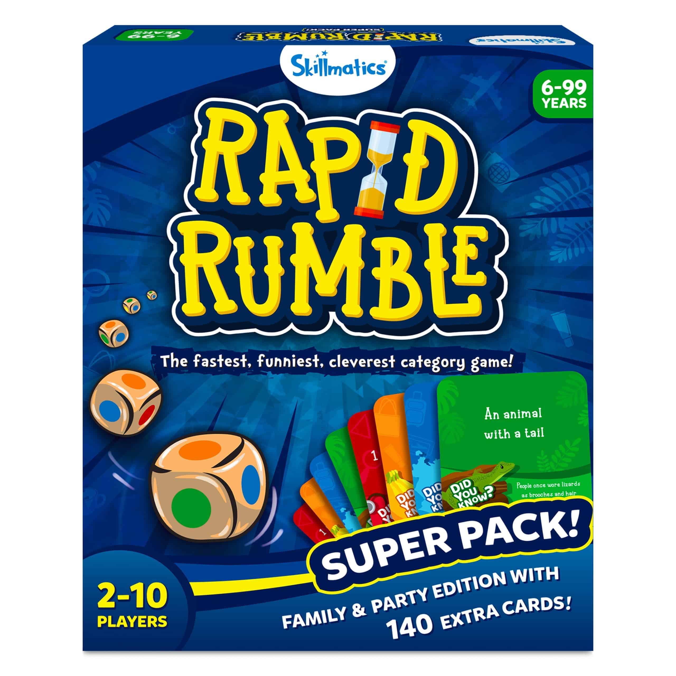 Skillmatics Board Game - Rapid Rumble Super Pack, Family & Party Edition with 140 Extra Cards, Educational Toys, Gifts for Kids, Teens & Adults - Image 9
