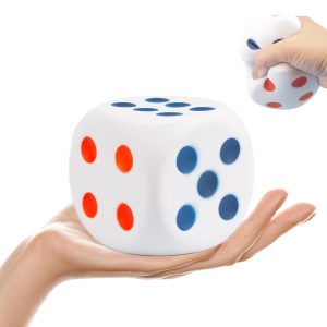 Large Dice Stress Ball, 6 Sided EVA Foam Dice, Anxiety Relief