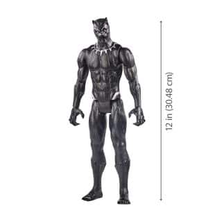 Avengers Marvel Titan Hero Series Black Panther Action Figure, 12-Inch Toy, for Kids Ages 4 and Up