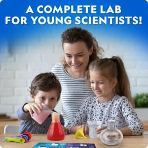 National Geographic Kids Junior Chemistry Set - Full Early Learning Lab Kit with 50 Science Experiments for Kids & 20+ Lab Tools, Chemistry Set