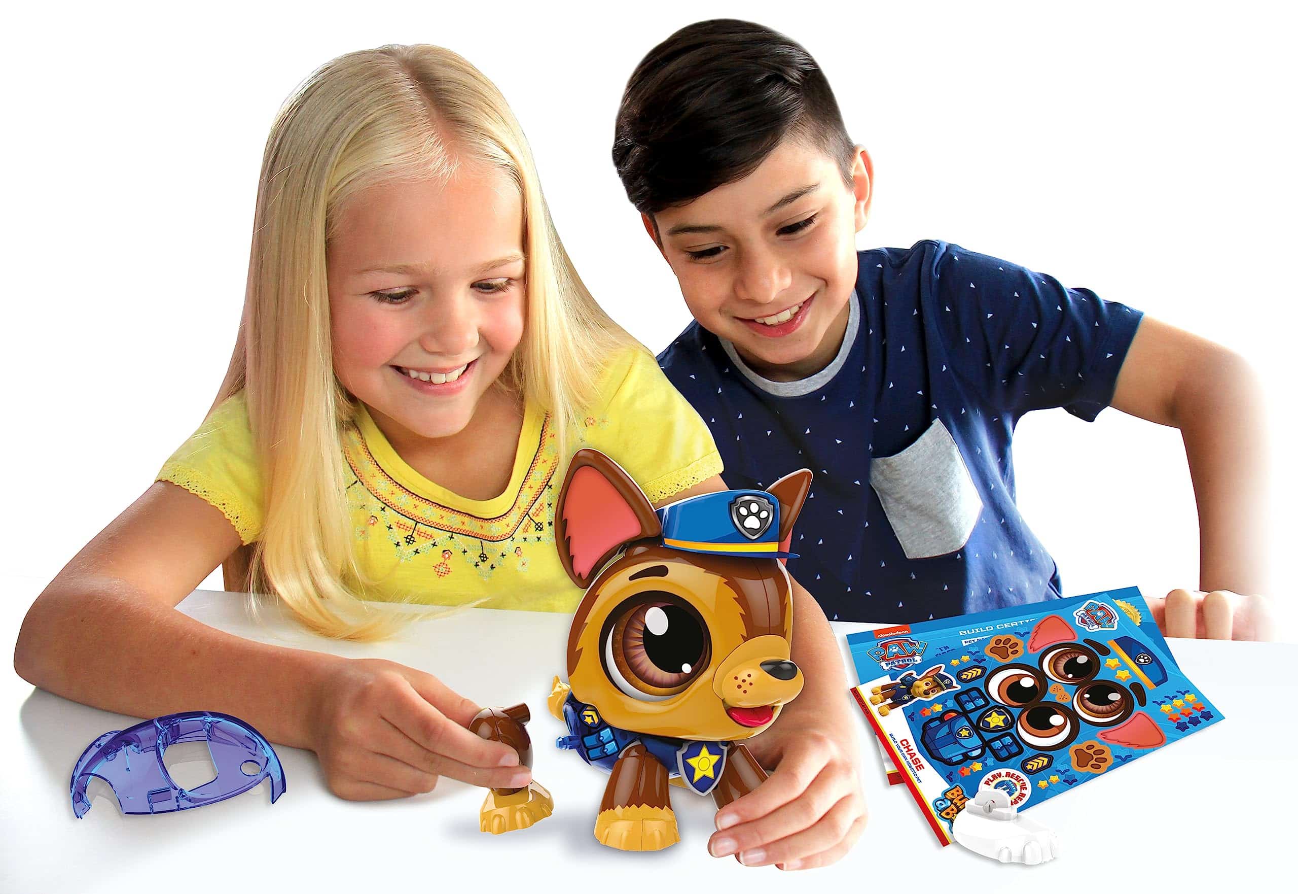 Build-a-Bot: Paw Patrol - Chase | Build Your Own Interactive Paw Patrol Characters | Easy Click 'n' Create System | 20+ Piece STEM Robot Kit for Kids | for Ages 3+ - Image 2