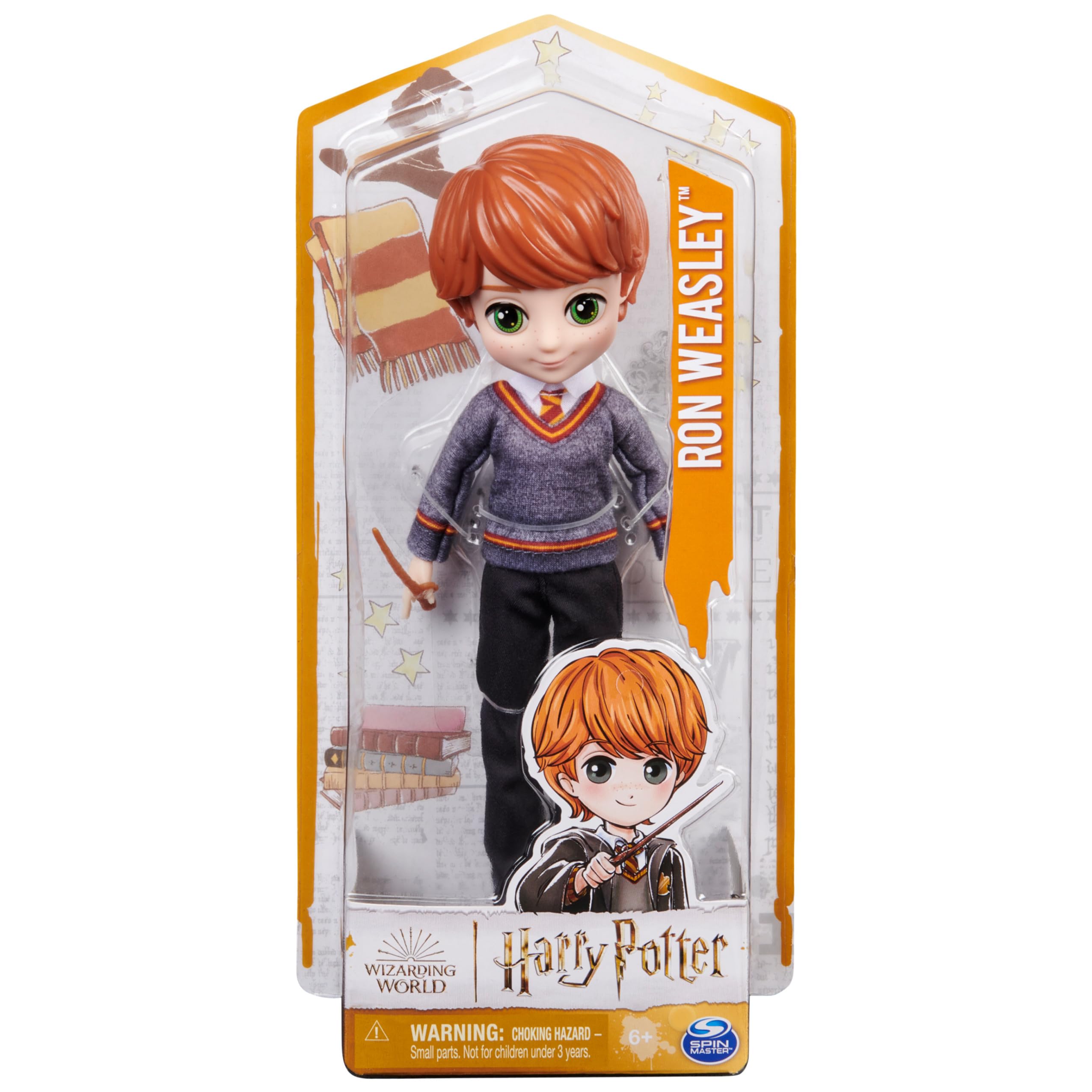 Wizarding World Harry Potter, 8-inch Ron Weasley Doll, Kids Toys for Ages 6 and up - Image 3