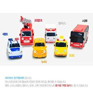 Tayo Little Bus Frends Set 1 (Pat, Toto, Nuri, Citu, Frank, Alice)