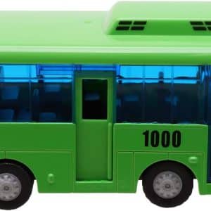 Tayo the Little Bus 120 Metal Die-Casting Bus Toy Push and Go Play Vehicles Toy & Games for Kids, Girls & Boys Animation Character Friends (ROGI The Green Bus)