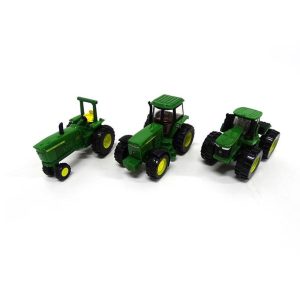 John Deere ERTL Iron Tractor Toy 3-Pack - Includes 9620R, 4020, and 4960 Tractors