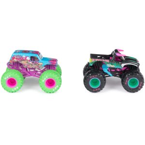 Monster Jam, Official Nitro Neon, Son-uva Digger Vs. El Toro Loco, 1:64 Scale Die-Cast Monster Trucks, Kids Toys for Boys Ages 3 and up