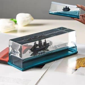 Unsinkable Boat in a Box, Unsinkable Cruise Ship Toy, Cruise Ship Fluid Drift Bottle, Cruise Ship Fluid Drift Model Decoration, Home Decoration Toys Gift.