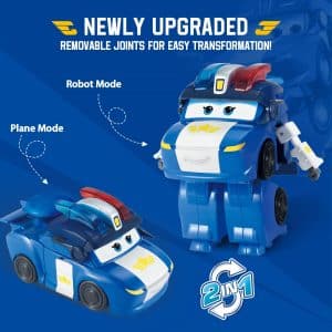 Super Wings Transformation Airplane Supercharged Lucie 5" Toy Figure