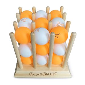Bounce Battle Premium Wood Edition Game Set: An Addictive Game of Strategy Skill & Chance
