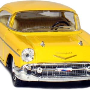 Kinsmart Set of 4: 1957 Chevy Bel Air Coupe 1:40 Scale (Black/Blue/Red/Yellow) by