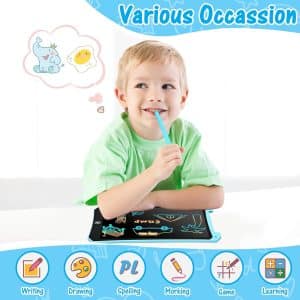 EooCoo Toddler Toys, 10 Inch LCD Writing Tablet for Kids, Kids Electronic Drawing Tablet Doodle Pad, Colorful Doodle Board, Educational Learning Toys Travel Essentials, Age 3-6 Girl Boy Gifts