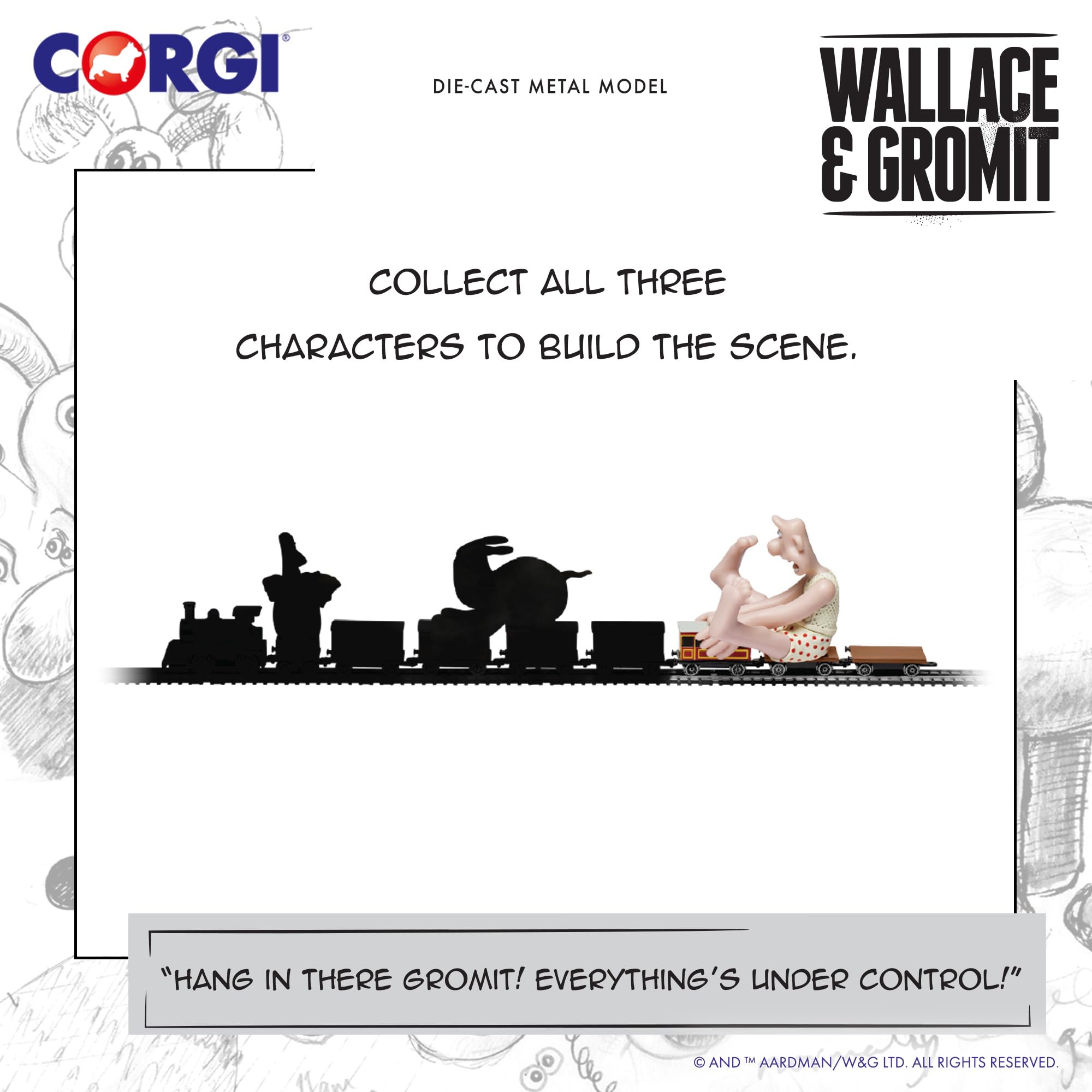 Corgi CC80604 Wallace and Gromit - The Wrong Trousers - Wallace and Flatbed Wagon Classics Diecast Model - Image 3