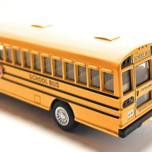 KINSMART New 5 KINSFUN DISPLAY - YELLOW SCHOOL BUS Diecast Model Car By