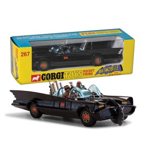 Corgi - Die-Cast Model Cars - Batmobile with Batman and Robin - Small Die Cast Toy Car Model from The UK