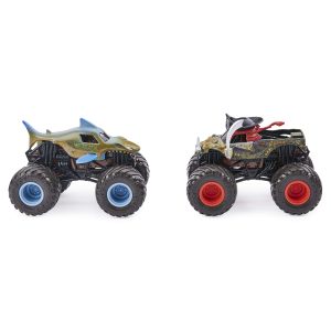 MonsterJam Color Change Megalodon vs Pirate's Curse - 1:64 Scale Double Pack