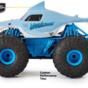 Monster Jam, Official Megalodon Storm All-Terrain Remote Control Monster Truck, 1:15 Scale