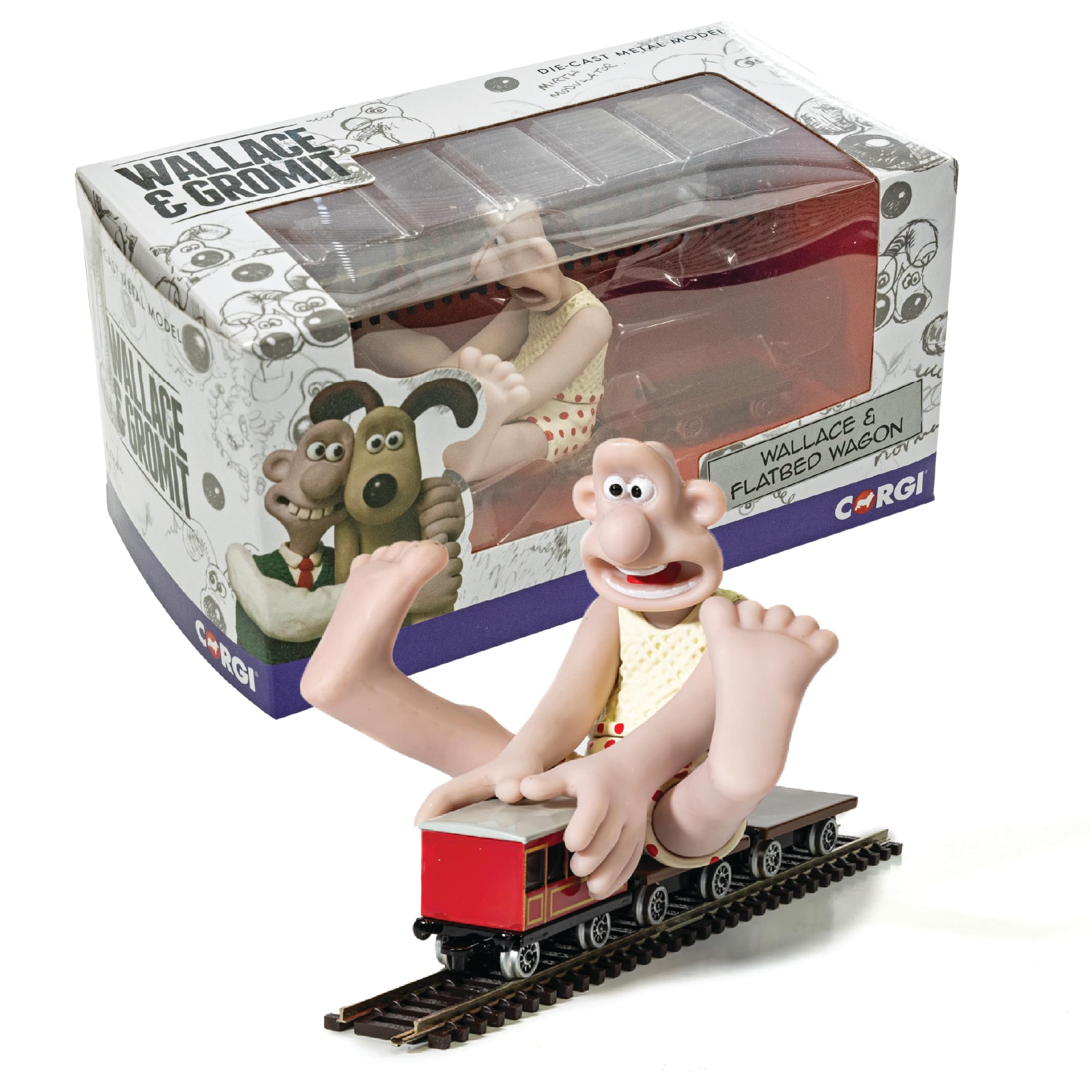 Corgi CC80604 Wallace and Gromit - The Wrong Trousers - Wallace and Flatbed Wagon Classics Diecast Model - Image 4
