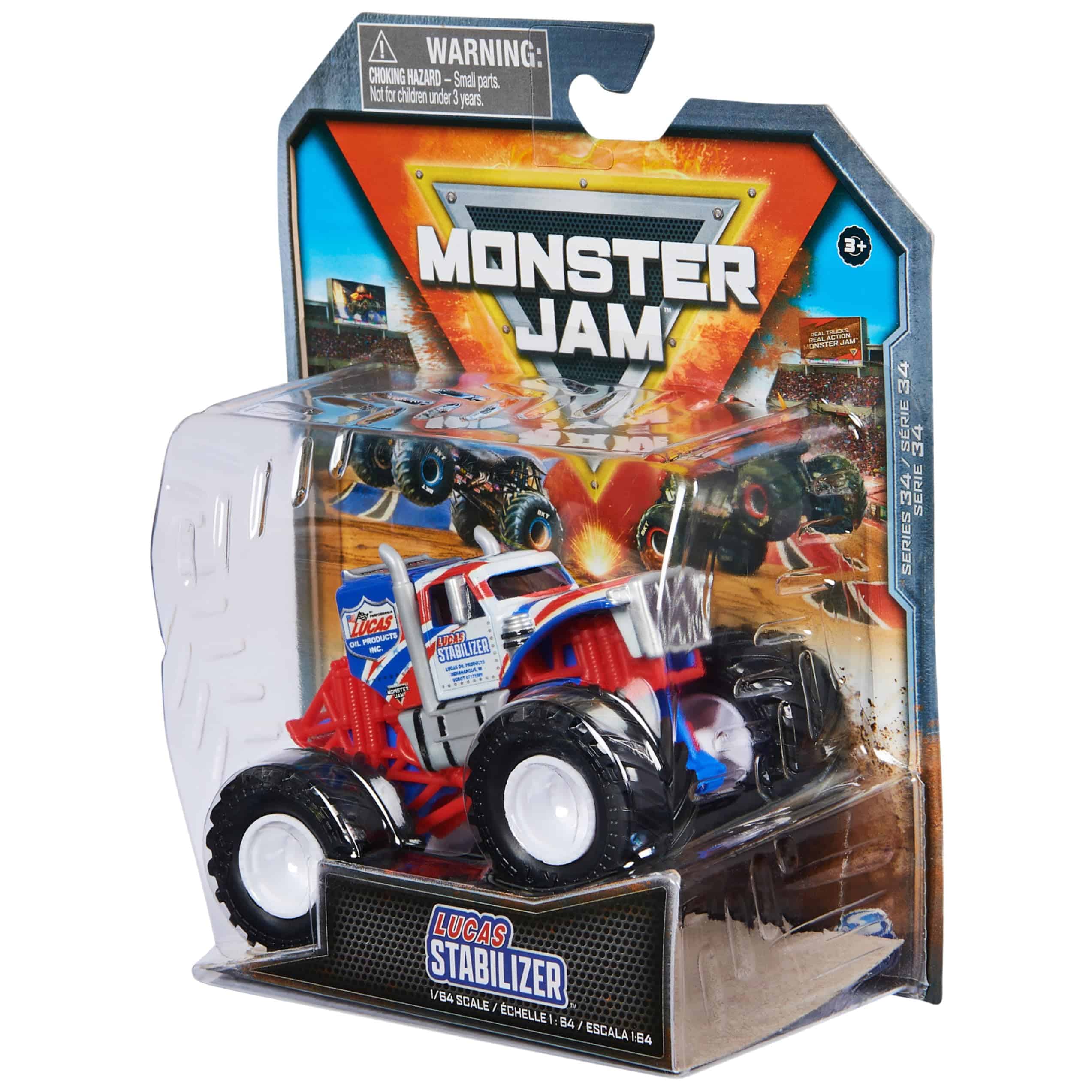 Monster Jam, Official Stabilizer Monster Truck, Die-Cast Vehicle, 1:64 Scale, Kids Toys for Boys Ages 3 and up - Image 7