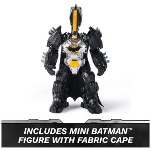 DC Comics, Metal Force Brainiac vs. Batman Action Figure Pack, 12-Inch Extra Large Brainiac, Exclusive 4-inch Batman Figure, Includes Character Card, Kids Toys for Boys and Girls Ages 4+