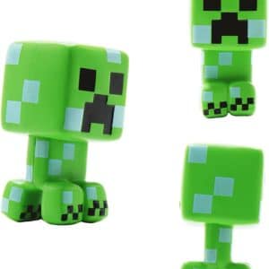 Just Toys LLC Minecraft Mine Kit – Dig Your Own Mystery Minecraft Figure with Iron Pickaxe & 1 of 7 Mini-Figures, Chance to Reveal Rare Gold‑Plated Creeper