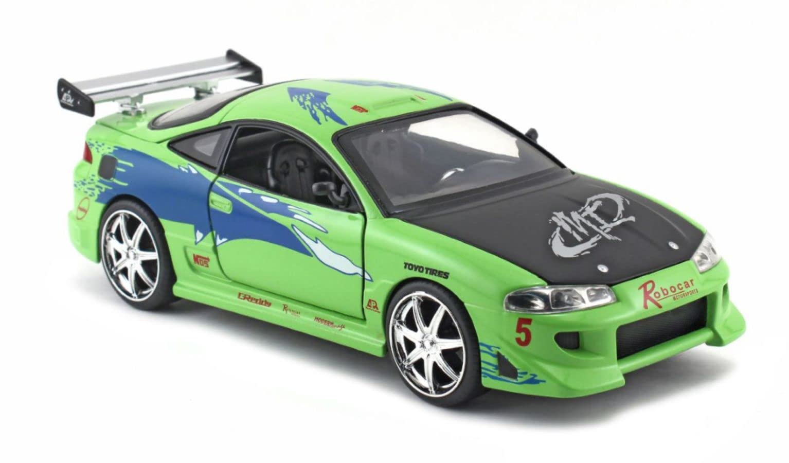 Jada Toys Fast and Furious Mitsubishi Eclipse 1:24 Scale Hollywood Ride Diecast Model Car