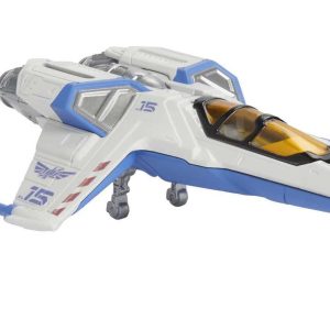 Disney Pixar Lightyear Hyperspeed Series XL-15 Spaceship & Buzz Lightyear Figure, 6 Inch Long Vehicle & 1.25 Inch Figure, Toy 4 Years & Up