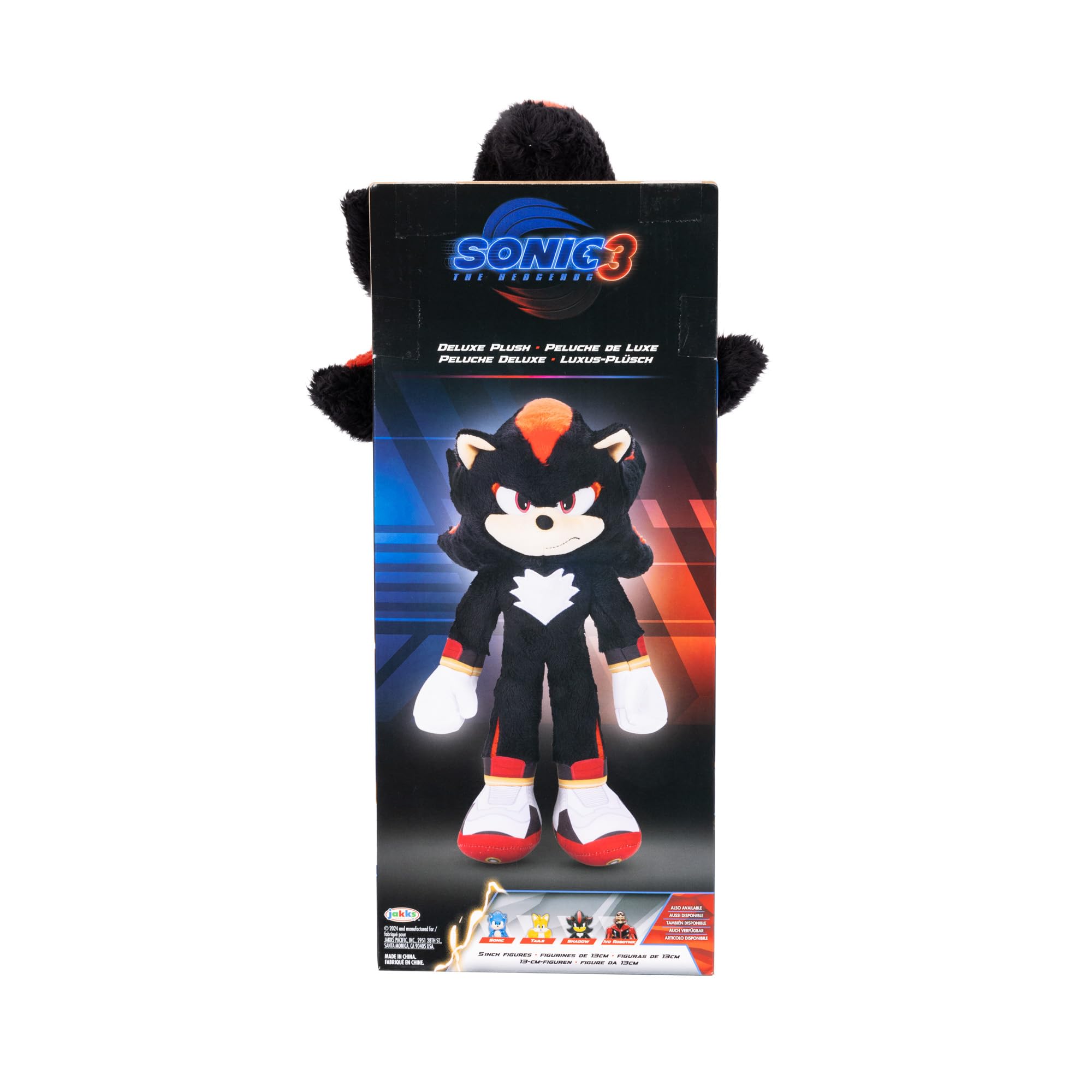 Sonic 3 Movie- 13" Deluxe Plush - Shadow - Image 6