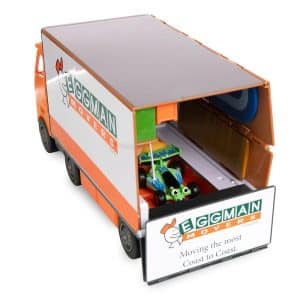 Disney Store Official Toy Story Moving Truck Vehicle Play Set - Eggman Movers Truck with Trailer, Andy's Room, Woody, Buzz Lightyear, Rex, RC, & Hamm Plus Accessories