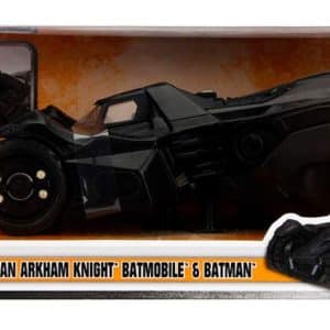 Jada Toys Batmobile 1:24 Scale Diecast Vehicle with Arkham Knight Figure