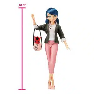 BANDAI Miraculous: Tales of Ladybug & Cat Noir - Marinette 26cm Fashion Doll with Accessories (Bandai), Multicolor, (P50005X)