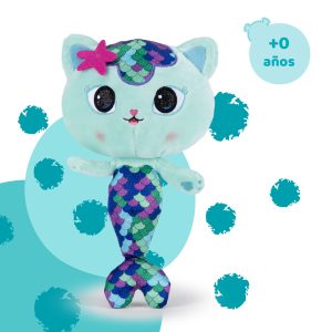 Famosa Softies - Mercat Cartoon Series Gabby's Dollhouse, 25 cm, Cuddly, Cuddly, 100% Recycled Fibre, for Children of All Ages, Famous (760022358)
