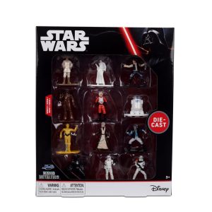 Jada Star Wars Nano Metalfigs 12-Pack – Series 1 Toys | 1.65” Die-Cast Mini Figures Featuring Luke Skywalker, Darth Vader, Princess Leia, and More