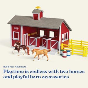 Breyer 59197 Stablemates Red Stable and Horse Set
