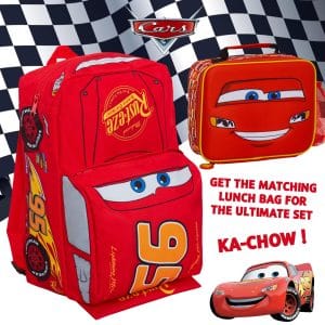Disney Cars 3D Backpack Kids Lightning McQueen School Nursery Lunch Bag Rucksack