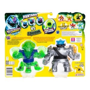 Heroes of Goo Jit Zu Cursed Goo Sea Versus Pack Exclusive 2 Figure Pack Exclusive Pantaro with Color Change Face & Exclusive Squidor with Suction Attack