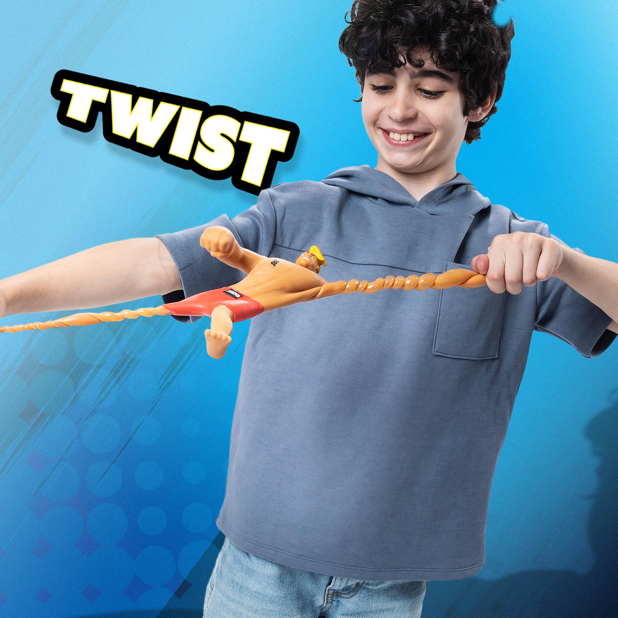 Basic Fun Stretch Armstrong Core Figure - 18 cm - Stretchy Action Figure - for Children & Fans - Image 4