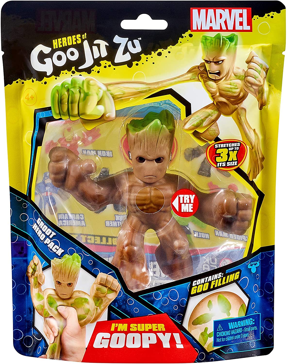 Heroes of Goo JIT Zu Licensed Marvel Hero Pack - Groot, Multicolor, 41098 - Image 4