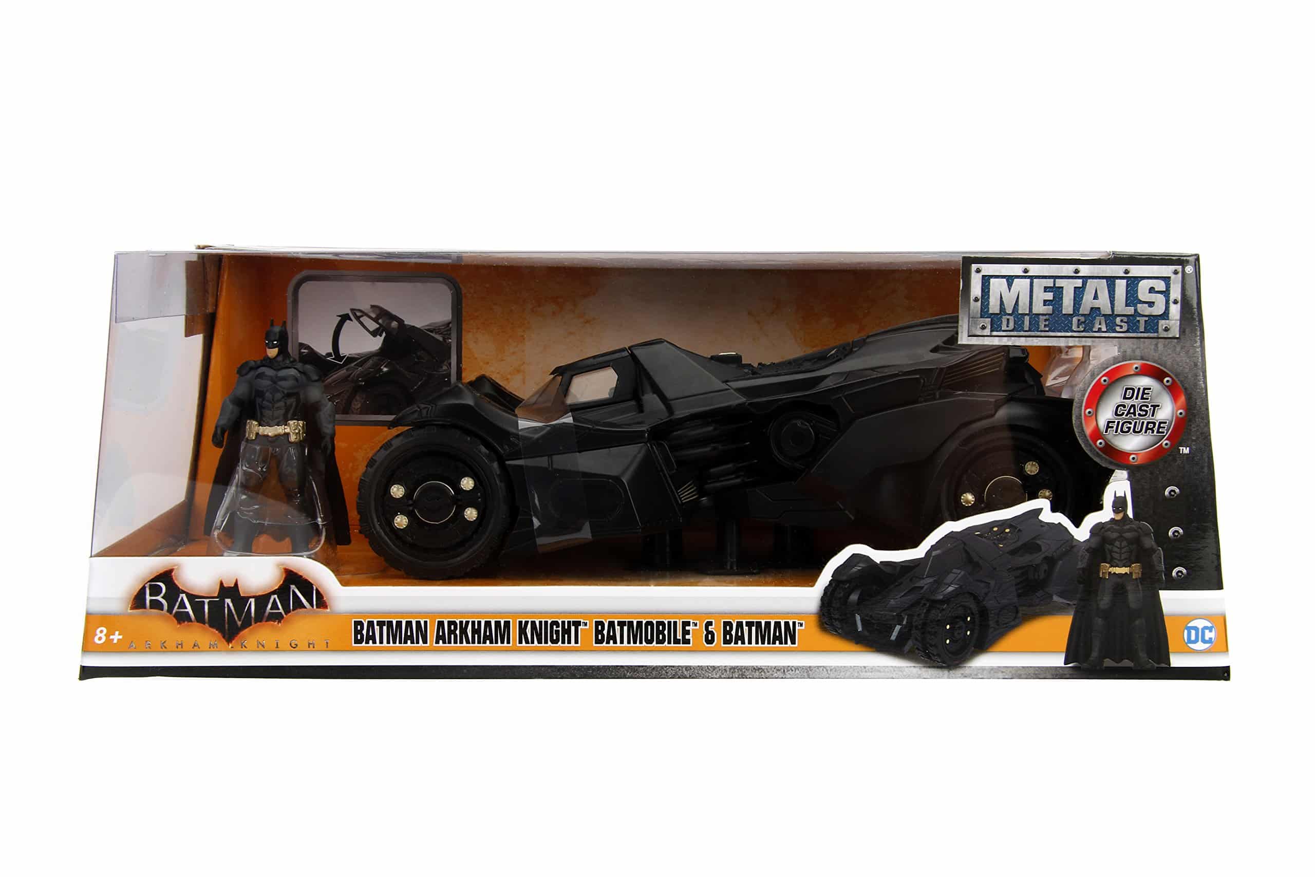 Jada Toys Batmobile 1:24 Scale Diecast Vehicle with Arkham Knight Figure - Image 4