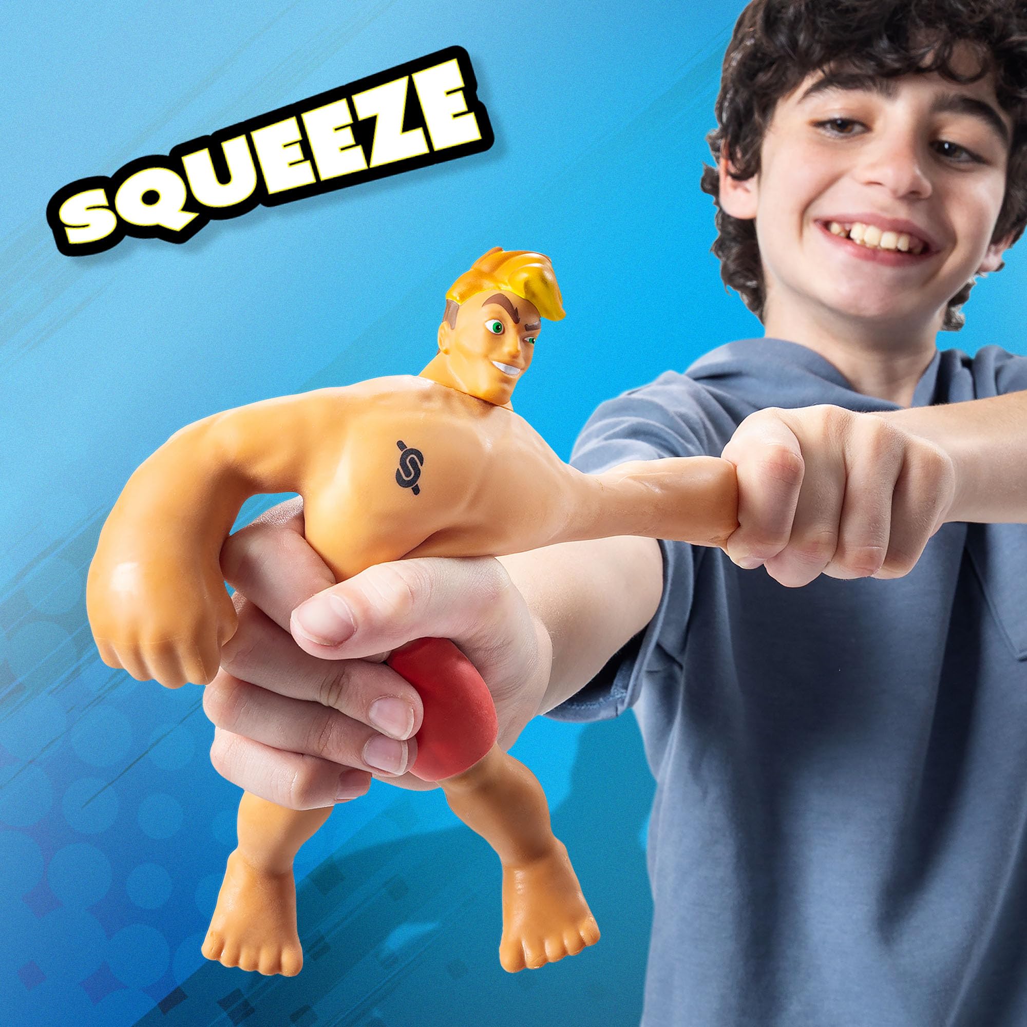 Basic Fun Stretch Armstrong Core Figure - 18 cm - Stretchy Action Figure - for Children & Fans - Image 2