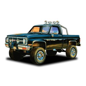 MPC MPC848 1:25 Scale 1984 GMC Pickup Black Version Model Kit, Multi