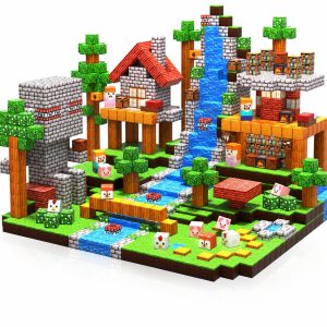 150PCS Building Cube Game, Construction Toys for Boys & Girls Age 3-4, 5-8, 9-10, STEM Montessori Stacking Toy, Sensory Tiles Birthday for Toddlers