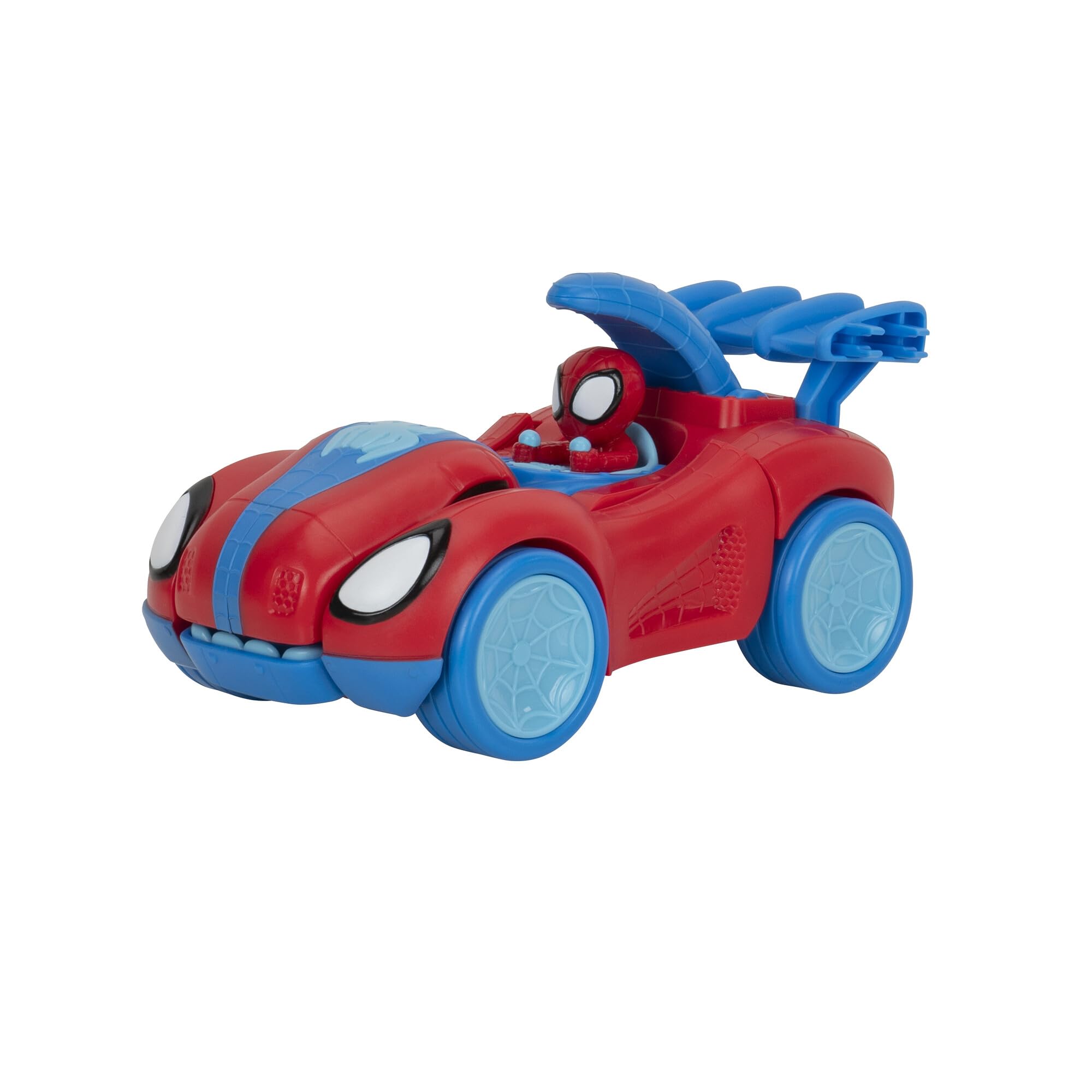 Marvel Spidey and His Amazing Friends Spidey-Rex Racer - 8-Inch Vehicle with Sounds That Transforms from Vehicle Into Dinosaur - Image 2