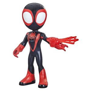 Marvel Spidey and his Amazing Friends Super Large Miles Morales: Spider-Man Figure, 22.5 cm Action Figure, Preschool Toy, Ages 3+