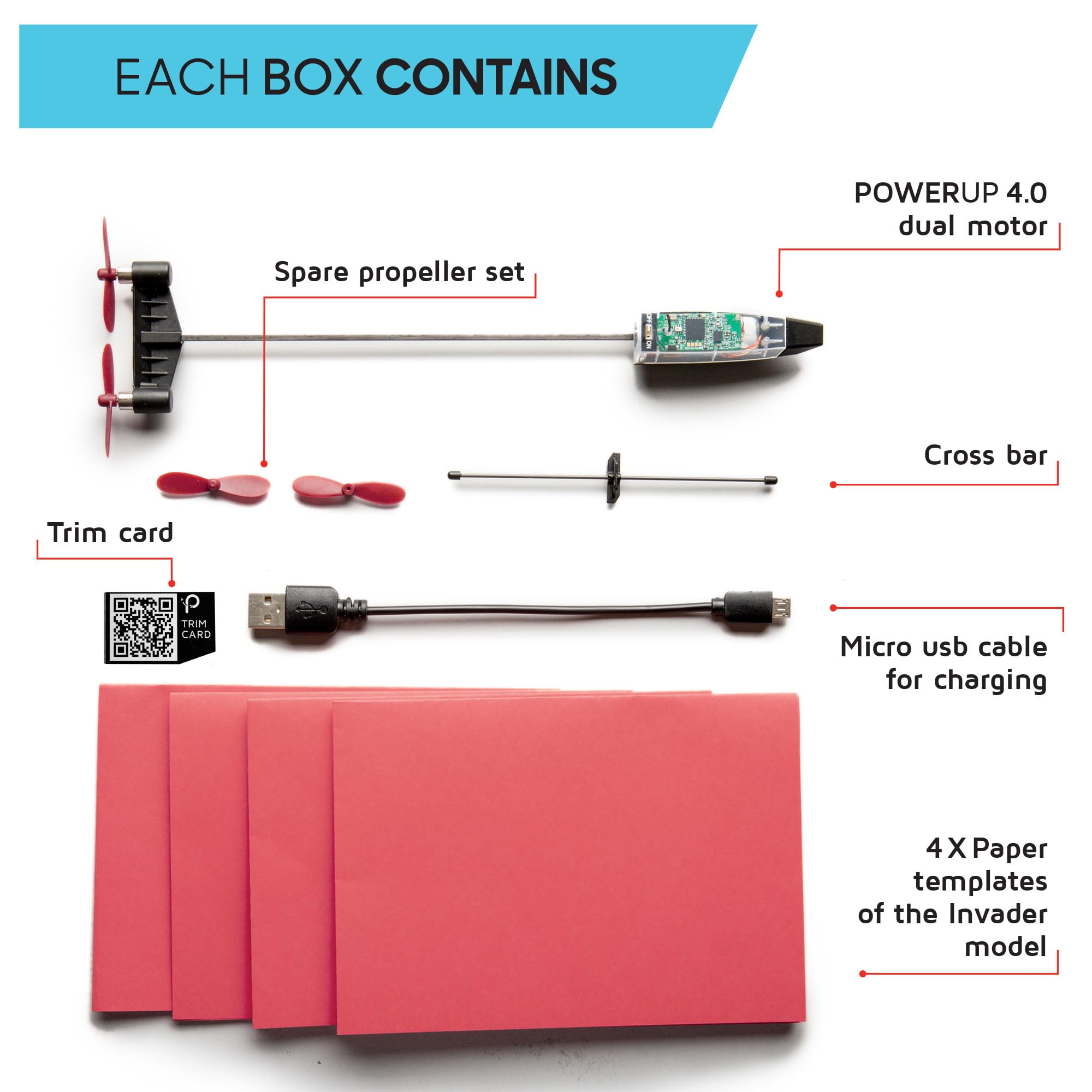 POWERUP 4.0 Paper Airplane Kit - Smartphone App Controlled RC Plane Motor - Image 4