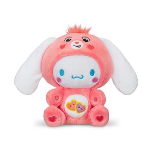Care Bears Cinnamoroll Dressed As Love-a-Lot Bear 9" Fun-Size Plush - Soft, Huggable Bestie!