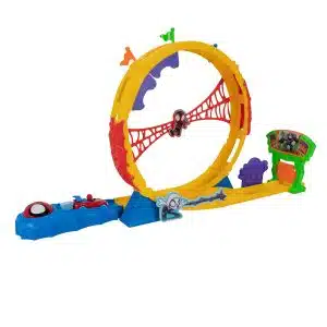 Marvel Spidey Track Set: Metal Vehicle, 71 cm Looping, Exclusive Spidey Vehicle, 3+, Freestanding, Red and Blue, Modern Style