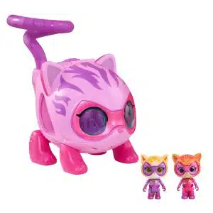 Disney Jr. SuperKitties Su-Purr Wild Kitty Copter with Lights and Sounds, 3 Pieces, Poseable Figures, Toy for Fans, Girls, Kids, Ages 3 and Up by Just Play