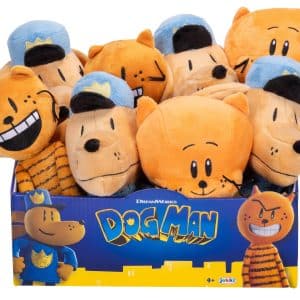 Dog Man Movie Plush in PDQ of 8 Plushies, Includes (4) Dog Man, (2) Petey, and (2) Little Petey - Officially Licensed by JAKKS Pacific