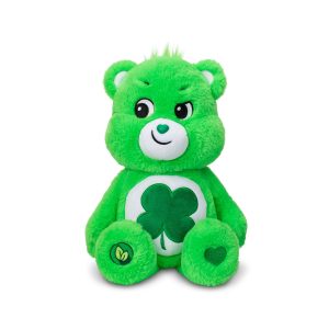 Care Bears Good Luck Bear Stuffed Animal, 14 inches , Green